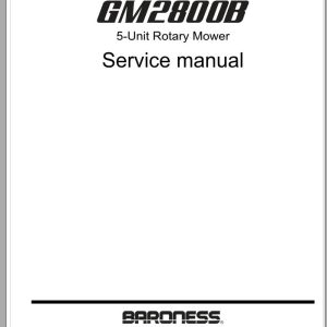 Baroness 5 Unit Rorary Mower GM2800B 10001 Service Manual