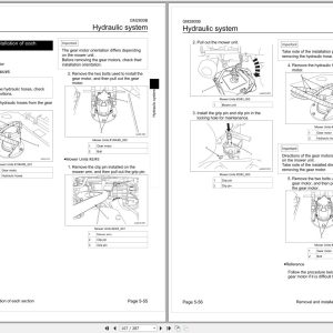 Baroness 5 Unit Rorary Mower GM2800B 10001 Service Manual 1
