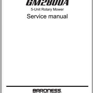 Baroness 5 Unit Rotary Mower GM2800A 11001 Service Manual