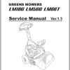 Baroness Greens Mowers LM18G LM56G LM66T Service Manual