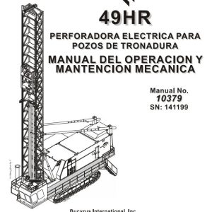 CAT Blast Hole Drill MD6640 49HR Operation and Maintenance Manual BI617030 ES
