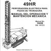 CAT Blast Hole Drill MD6640 49HR Operation and Maintenance Manual BI617060 ES