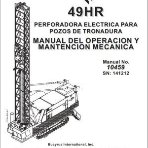 CAT Blast Hole Drill MD6640 49HR Operation and Maintenance Manual BI617060 ES