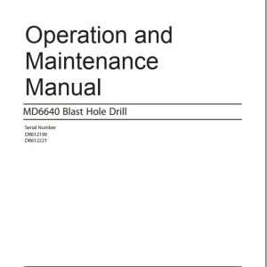 CAT Blast Hole Drill MD6640 Operation and Maintenance Manual EM026622 EN ES