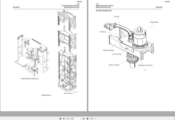 CAT Blast Hole Drill MD6640 System Operation Manual BI006894 EN ES 1