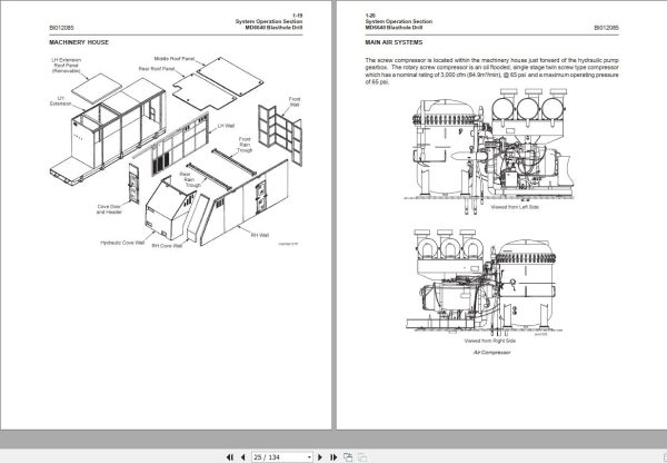 CAT Blast Hole Drill MD6640 System Operation Manual BI012085 1