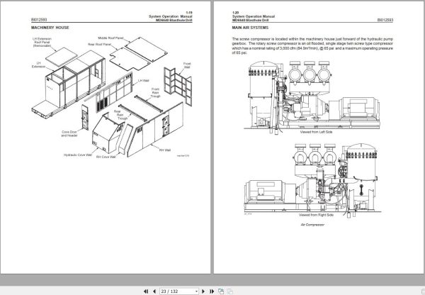 CAT Blast Hole Drill MD6640 System Operation Manual BI012593 EN FR 1