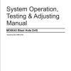 CAT Blast Hole Drill MD6640 System Operation Testing and Adjusting Manual BI012595