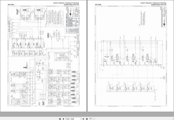 CAT Blast Hole Drill MD6640 System Operation Testing and Adjusting Manual BI012595 1