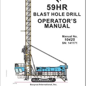 CAT Blast Hole Drill MD6750 59HR Blast Hole Drill Operator Manual BI616959