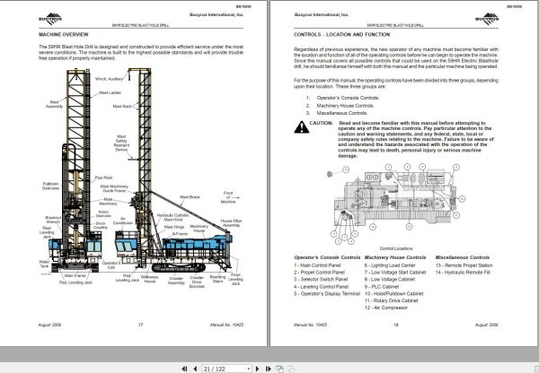 CAT Blast Hole Drill MD6750 59HR Blast Hole Drill Operator Manual BI616959 1