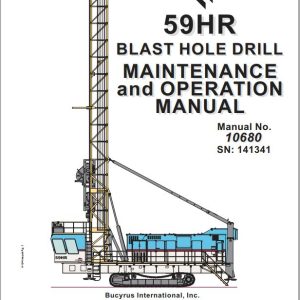 CAT Blast Hole Drill MD6750 59HR Electric Operation and Maintenance Manual BI624057