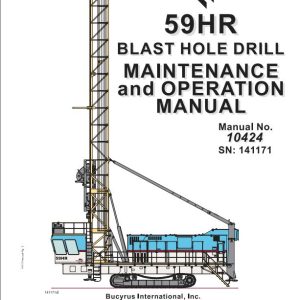 CAT Blast Hole Drill MD6750 59HR Operation and Maintenance Manual BI616958