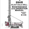 CAT Blast Hole Drill MD6750 59HR Operation and Maintenance Manual BI624275