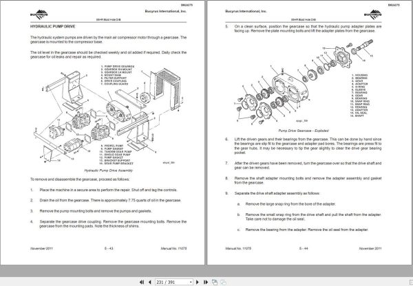CAT Blast Hole Drill MD6750 59HR Operation and Maintenance Manual BI624275 1