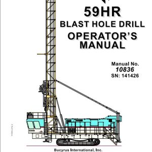 CAT Blast Hole Drill MD6750 59HR Operator Manual BI619852