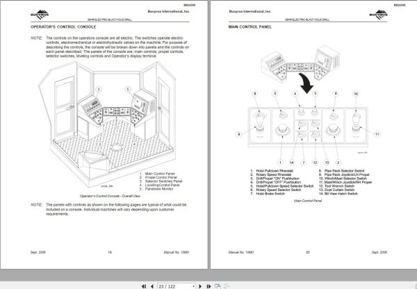 CAT Blast Hole Drill MD6750 59HR Operator Manual BI624058 1