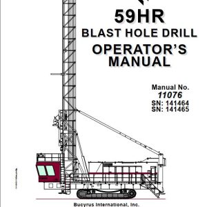 CAT Blast Hole Drill MD6750 59HR Operator Manual BI624276
