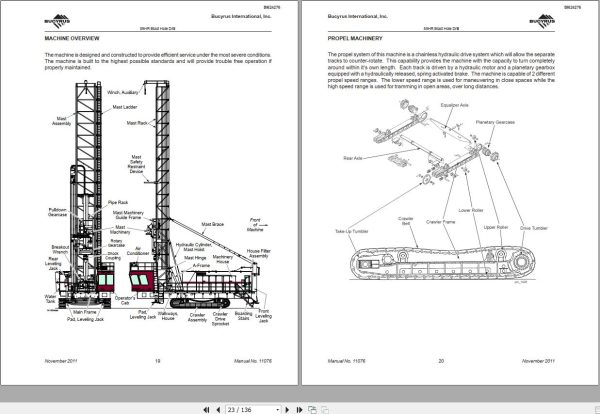 CAT Blast Hole Drill MD6750 59HR Operator Manual BI624276 1