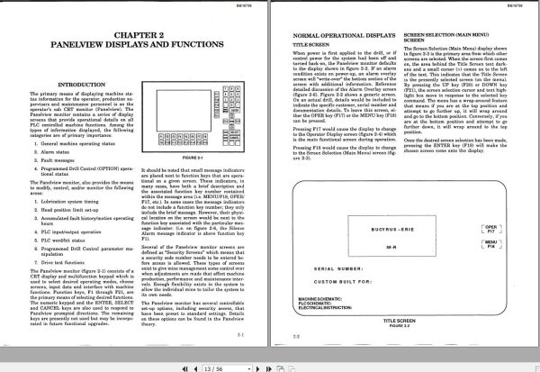 CAT Electric Blast Hole Drill 59R Panelview Operator Manual BI616759 1