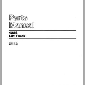 CAT Forklift 422S Spare Parts Manual