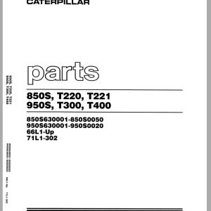 CAT Forklift 850S Spare Parts Manual