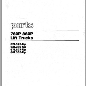 CAT Forklift 860P Spare Parts Manual