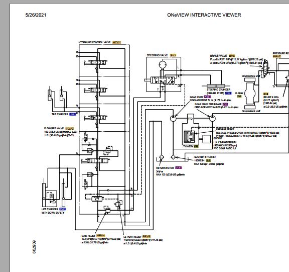 CAT Forklift DP100NM1 Schematic Service Operation Maintenance Manual 2