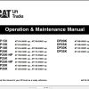CAT Forklift DP25K Schematic Service Operation Maintenance Manual 1