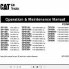 CAT Forklift DP25N Schematic Service Operation Maintenance Manual 1
