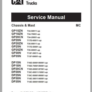 CAT Forklift DP35NT Service Manual