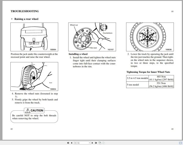CAT Forklift DP40 Service Operation Maintenance Manual 2
