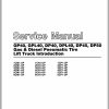 CAT Forklift DP50 Service Operation Maintenance Manual 1