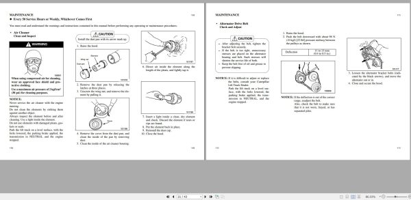 CAT Forklift DP50 Service Operation Maintenance Manual 2