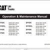 CAT Forklift DP50K Service Operation Maintenance Manual