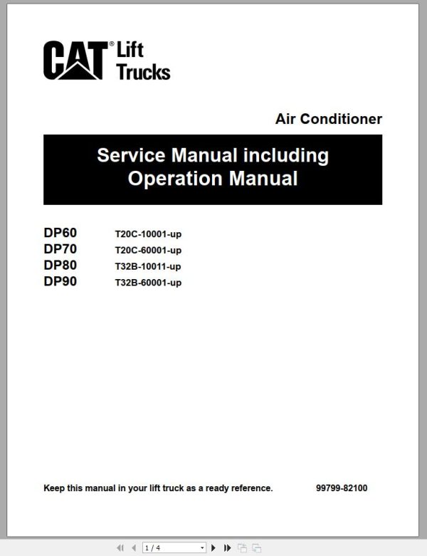 CAT Forklift DP60 Service Manual