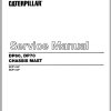 CAT Forklift DP70 Service Manual