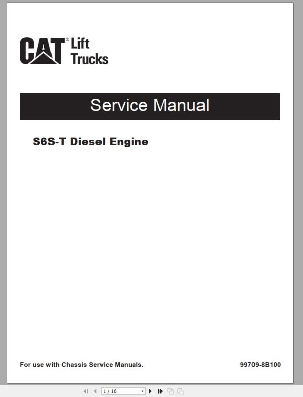 CAT Forklift DP70NM Service Operation Maintenance Manual full 2