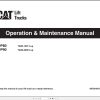 CAT Forklift DP90 Service Operation Maintenance Manual 2