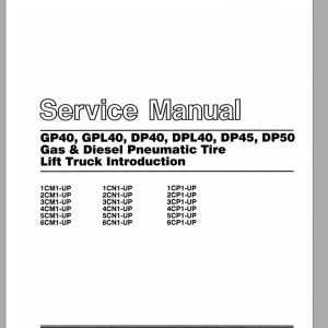 CAT Forklift DPL40 Service Operation Maintenance Manual
