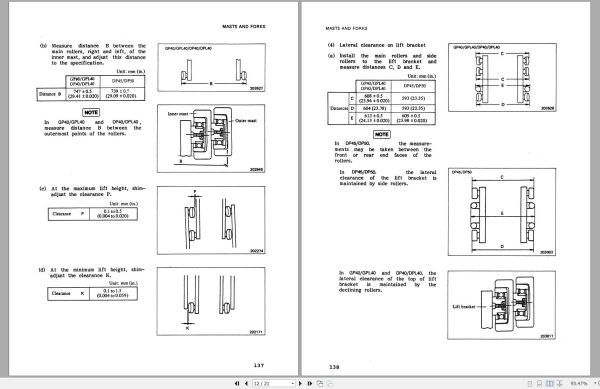 CAT Forklift DPL40 Service Operation Maintenance Manual 2
