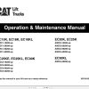 CAT Forklift EC18K Schematic Service Operation Maintenance Manual 1