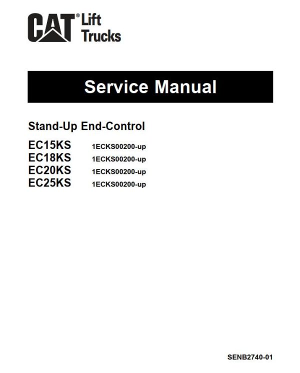 CAT Forklift EC18KS Service Manual