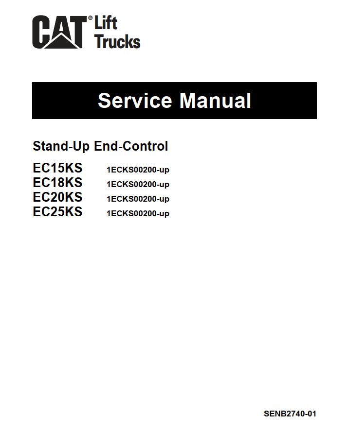 CAT Forklift EC18KS Service Manual