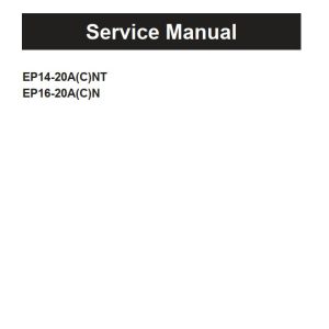 CAT Forklift EP16ACNT Service Operation Maintenance Manual
