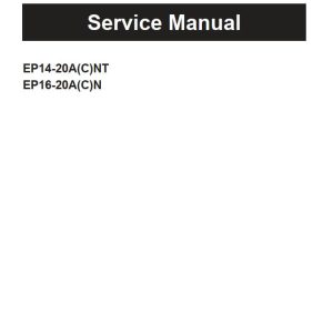 CAT Forklift EP18ANT Service Operation Maintenance Manual