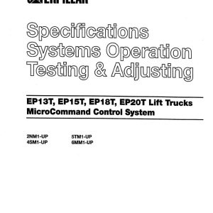 CAT Forklift EP20T Service Manual