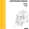 CAT Forklift EP30CN Schematic Service Operation Maintenance Manual