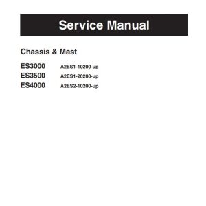 CAT Forklift ES3000 Service Manual