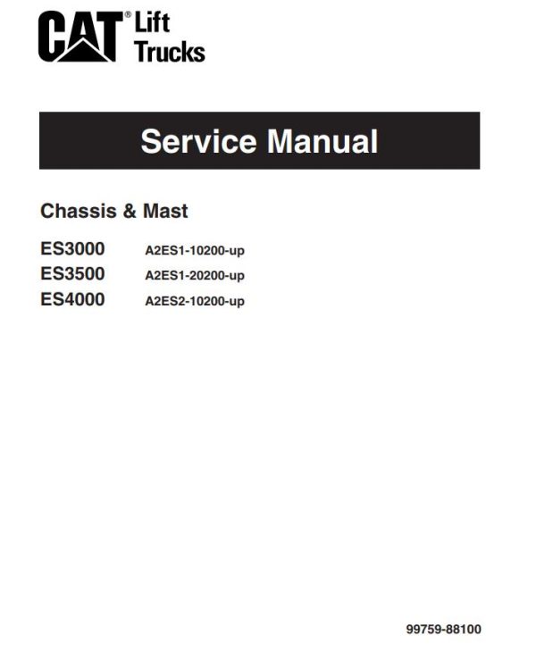 CAT Forklift ES3500 Service Manual